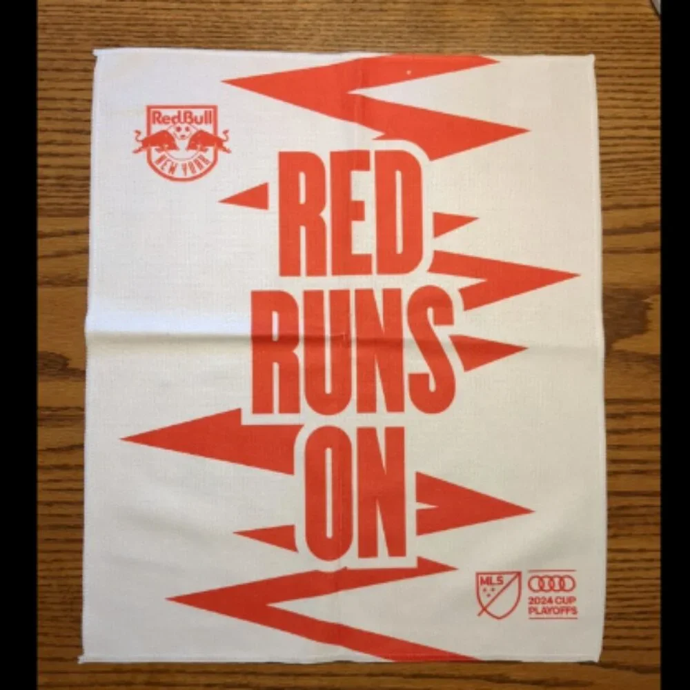 New York Red Bulls Rally Towel Red Runs On 2024 MLS Cup Playoffs Metrostars